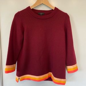 J. Crew Wool Maroon Sweater